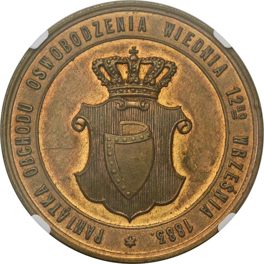 Jan III Sobieski. Medal 1883 NGC MS62